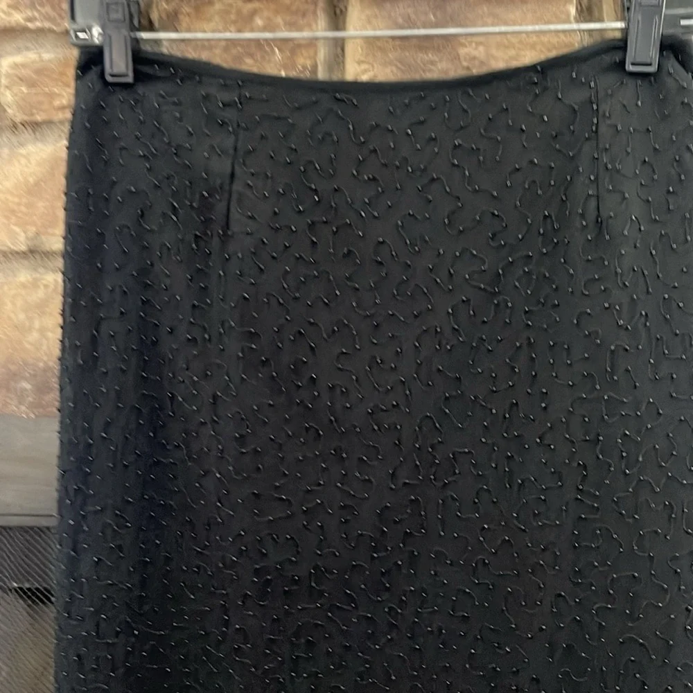 NWT Camille Marie black skirt with side slits and sequin throughout. Size XXL - Picture 4 of 10